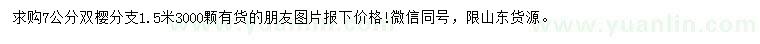 求購7公分雙櫻