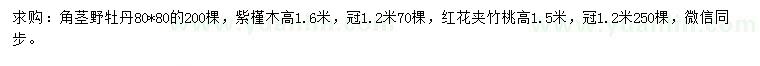 求購(gòu)野牡丹、紫槿、紅花夾竹桃