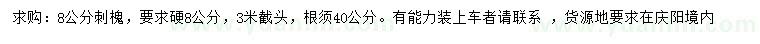 求購8公分刺槐