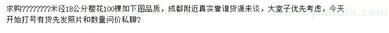 求購(gòu)米徑18公分櫻花