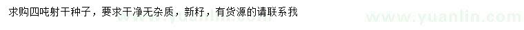 求購射干種子
