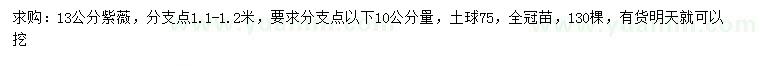 求購13公分紫薇