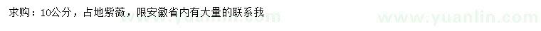 求購10公分占地紫薇