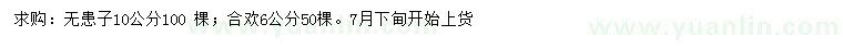 求購(gòu)10公分無患子、6公分合歡