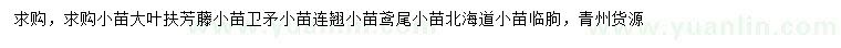 求購大葉扶芳藤、衛(wèi)矛、連翹等