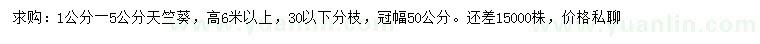 求購1-5公分天竺葵
