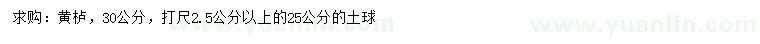 求購30打尺2.5公分以上黃櫨