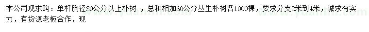 求購(gòu)胸徑30公分以上樸樹(shù)、叢生樸樹(shù)