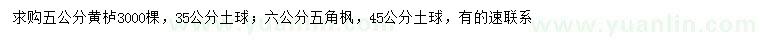 求購5、6公分黃櫨