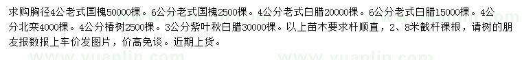 求購(gòu)老式國(guó)槐、老式白臘、北欒等