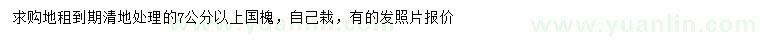 求購7公分以上國(guó)槐
