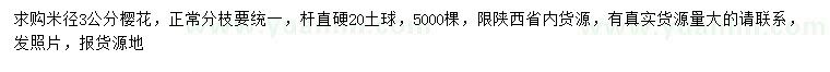 求購米徑3公分櫻花