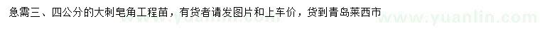 求購(gòu)3、4公分皂角