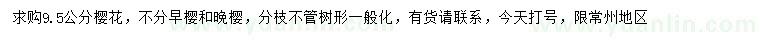 求購(gòu)9.5公分櫻花