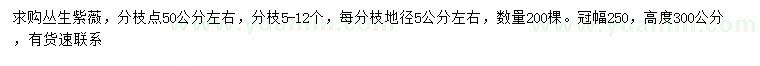求購冠幅250公分叢生紫薇