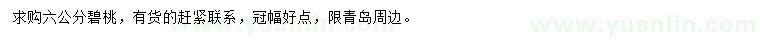 求購(gòu)6公分碧桃