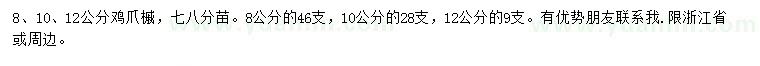 求購8、10、12公分雞爪槭