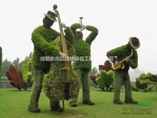 仿真動(dòng)物長(zhǎng)頸鹿 仿真綠植大象造型 成都園林景觀雕塑