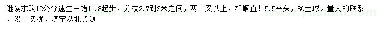 求購11.8公分以上速生白蠟