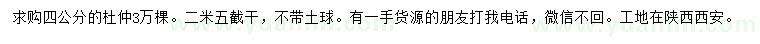 求購4公分杜仲