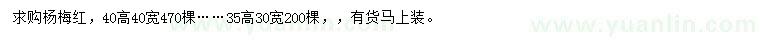 求購楊梅