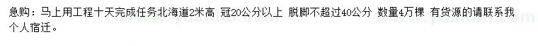 求購冠幅20公分以上北海道黃楊