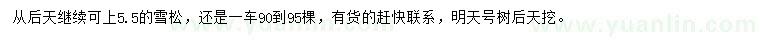 求購雪松