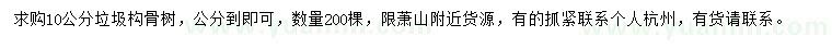 求購(gòu)10公分構(gòu)骨樹