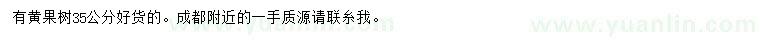 求購(gòu)35公分黃果樹