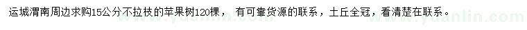 求購15公分蘋果樹