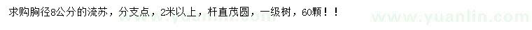 求購胸徑8公分流蘇