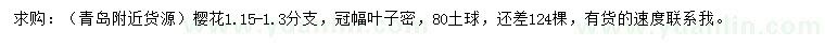 求購櫻花