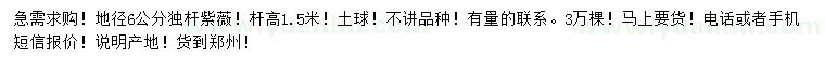 求購地徑6公分紫薇