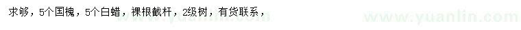 求購(gòu)5公分國(guó)槐、白蠟