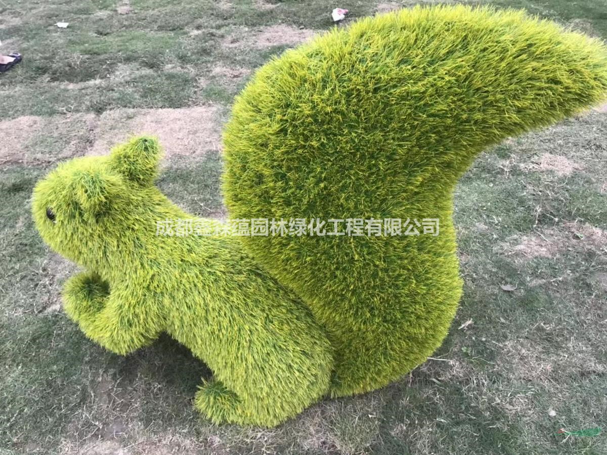 成都仿真植物綠雕 仿真草皮手工制作雕塑