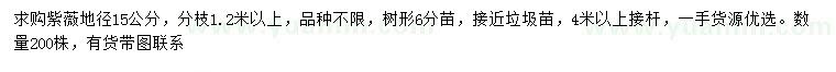 求購地徑15公分紫薇