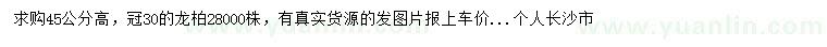 求購(gòu)45公分高龍柏