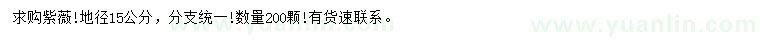 求購(gòu)地徑15公分紫薇
