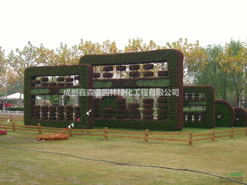 成都仿真動物造型 仿真絹花造型 成都仿真綠雕 成都仿雕塑廠家