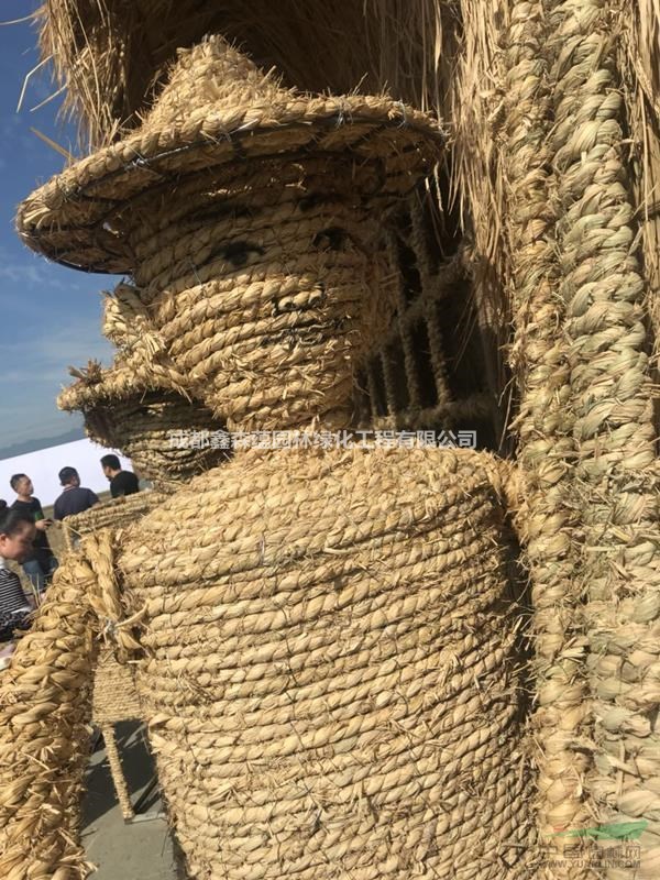 成都定制動(dòng)物造型 成都假草坪人物造型 稻草人造型出售