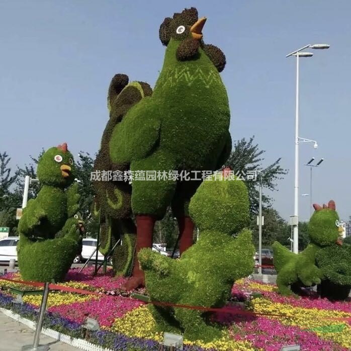 仿真草花造型 假花定制造型 四川仿真拱門造型