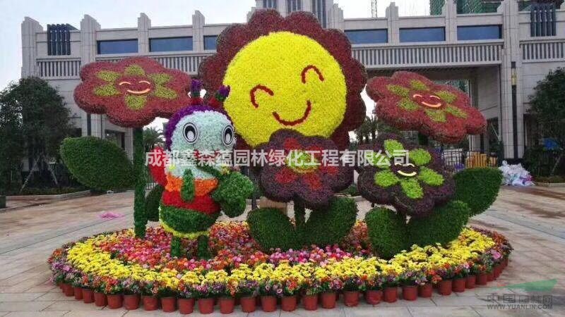 仿真園林景觀小品造型 成都仿真植物造型 假草坪景觀綠雕