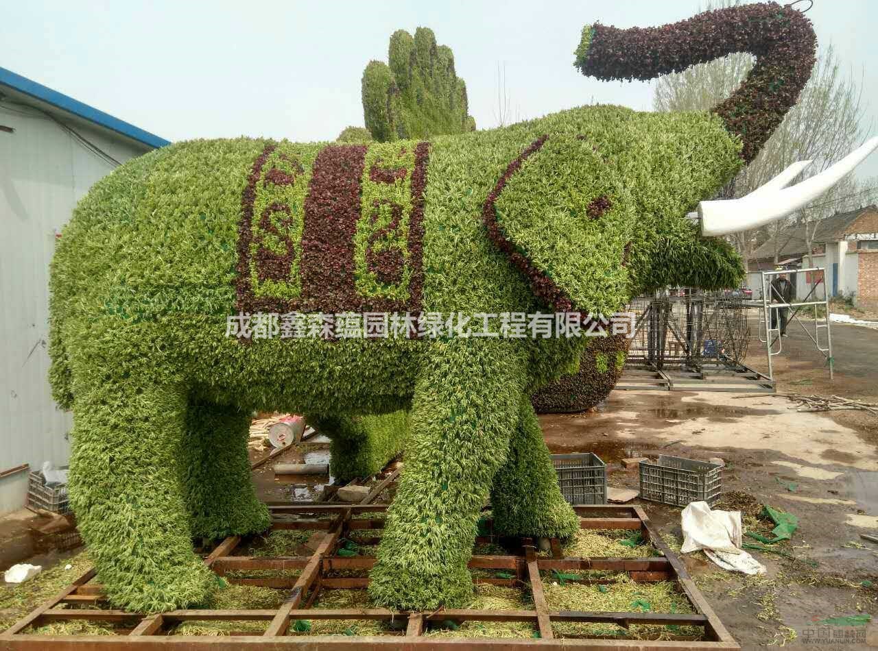 仿真植物花箱 定制仿真花架 假植物花瓶綠雕 成都仿真造型