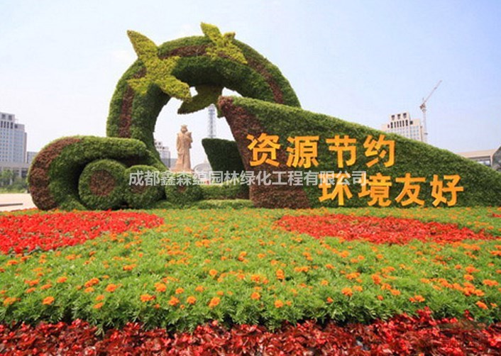 真植物綠雕 定制真植物動(dòng)物綠雕 真植物雕塑廠 真植物花壇造型
