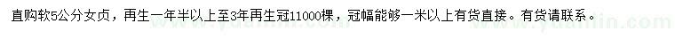 求購5公分女貞