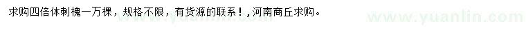 求購刺槐