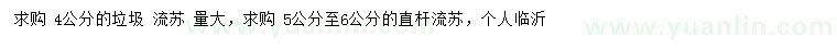 求購(gòu)4公分垃圾流蘇、5-6公分直桿流蘇