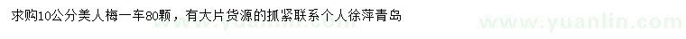 求購(gòu)10公分美人梅