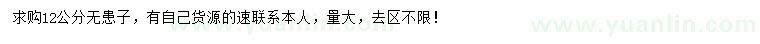 求購(gòu)12公分無(wú)患子