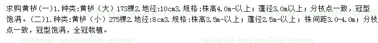 求購地徑8、10公分黃櫨
